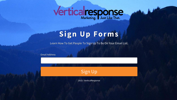 How to Use VerticalResponse Sign Up Forms to Grow Your Email List