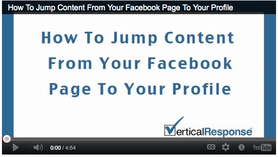 How to Jump Content from Your Facebook Page to Your Profile