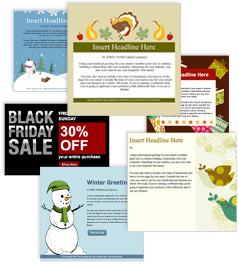 VerticalResponse Classic Holiday Email Templates