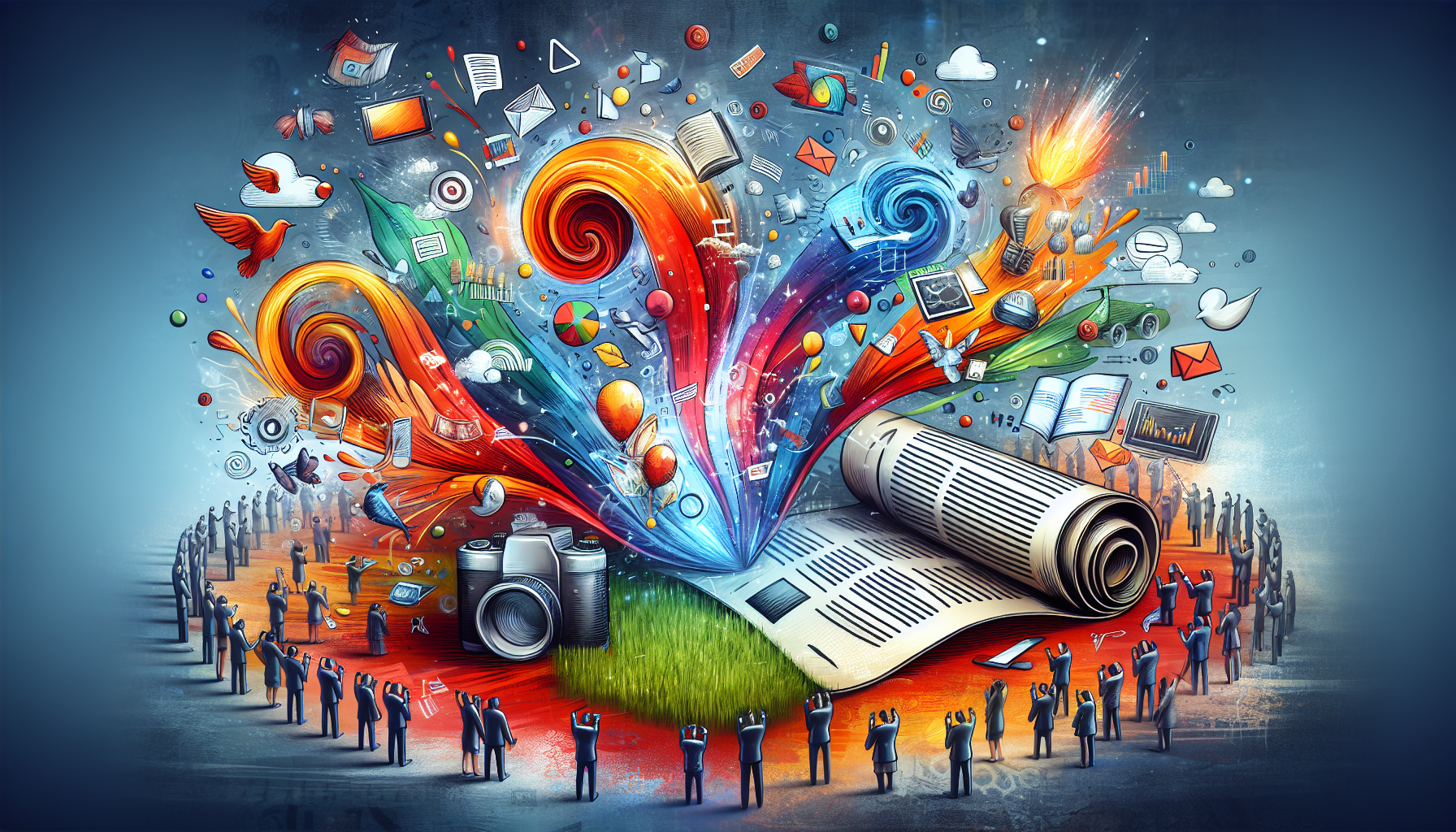 The Power of Content Marketing with engaging content and diverse media