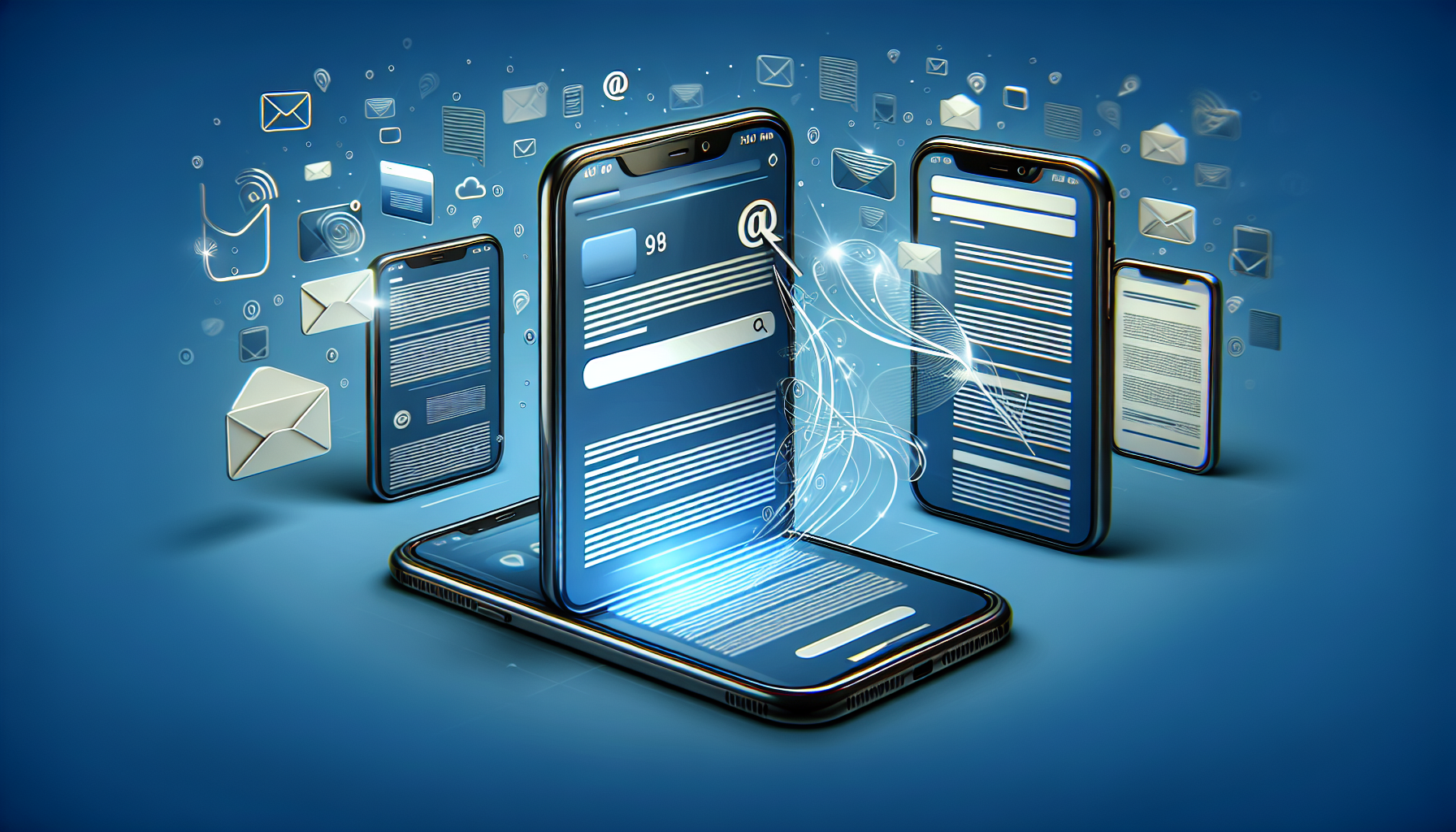Illustration of mobile-friendly email design