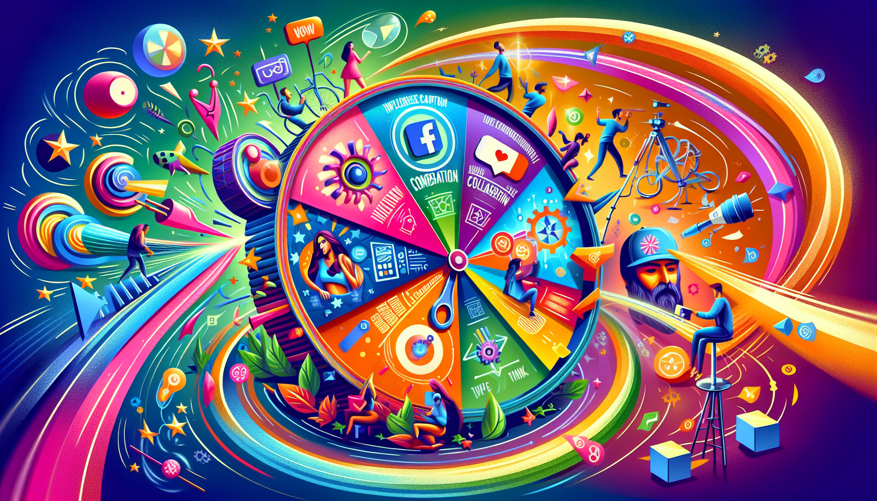 Illustration of social media promotions