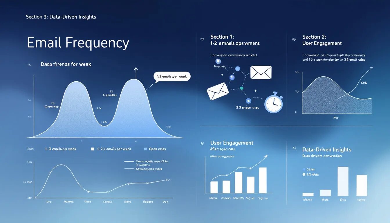 Best practices for setting email frequency in campaigns.