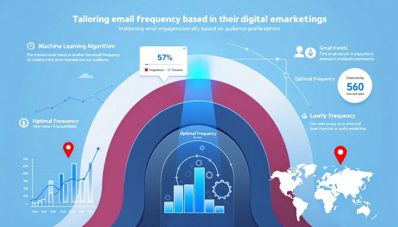 Tailoring email frequency based on audience preferences.