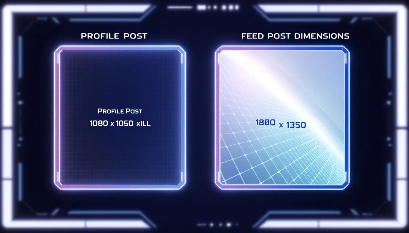 Instagram image sizes for 2025, featuring profile and feed post dimensions.
