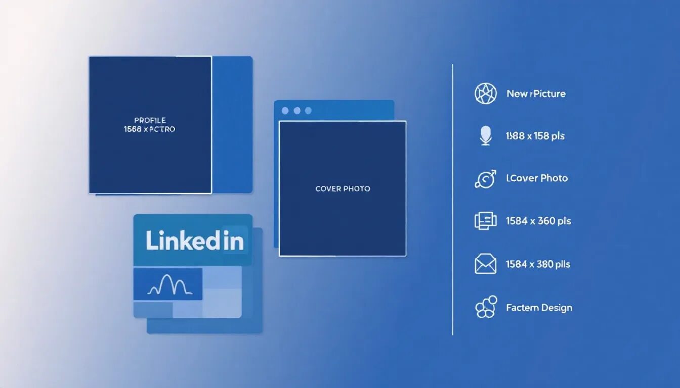 LinkedIn image sizes for 2025, including profile and cover photo specifications.