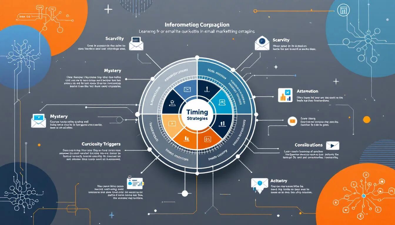 Timing strategies for email marketing campaigns to maximize curiosity.