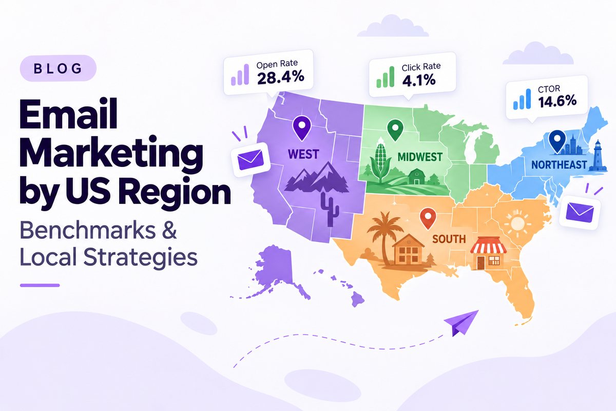 Email Marketing by US Region: Benchmarks, Tactics, and Location-Based Strategies